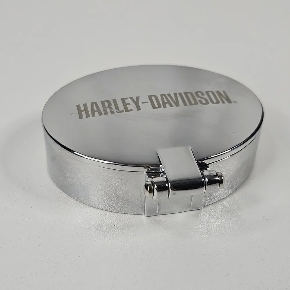 Harley Davidson Mini Foldable Clock Chrome Vintage Biker Gift Motorcycle
